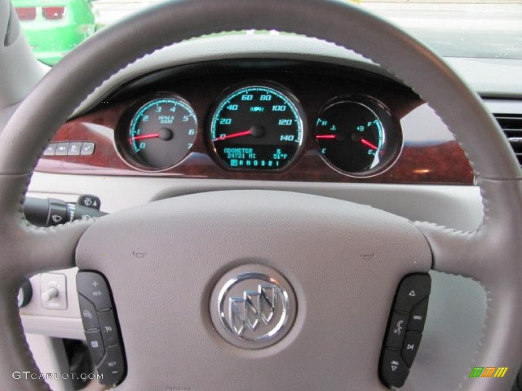 2010 Buick Lucerne CXL Titanium Steering Wheel Photo #38134762
