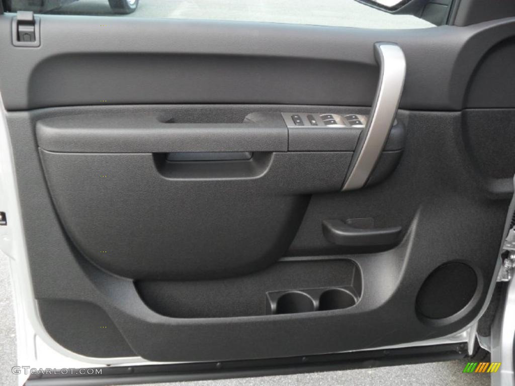 Ebony Interior 2011 Chevrolet Silverado 1500 LT Crew Cab 4x4 Photo #38134874
