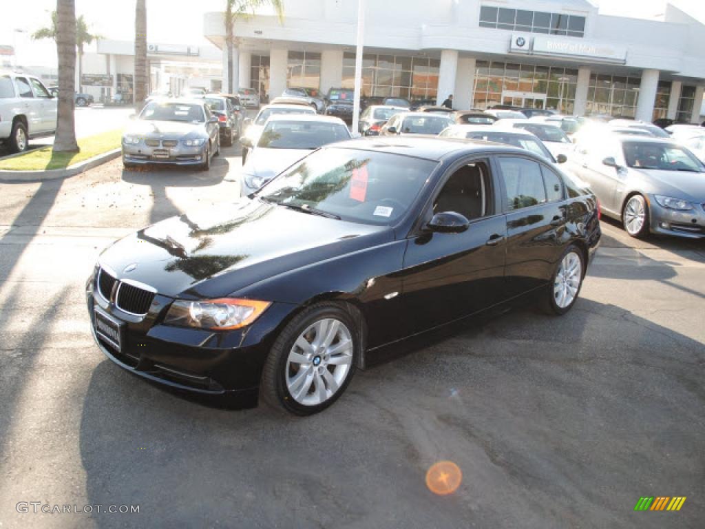 2008 3 Series 328i Sedan - Jet Black / Black photo #25