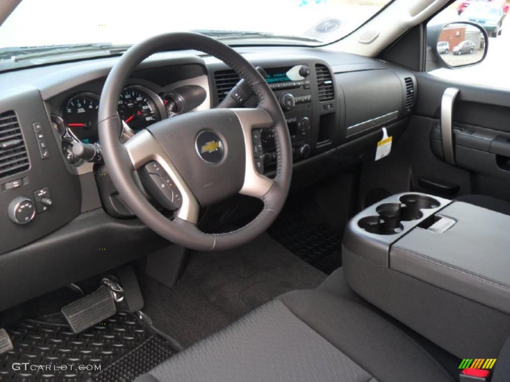 2011 Chevrolet Silverado 1500 LT Crew Cab 4x4 Ebony Dashboard Photo #38135190