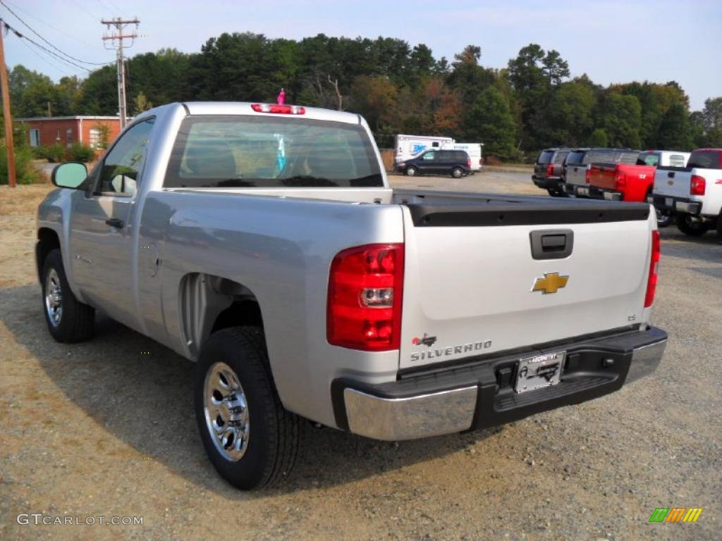 2011 Silverado 1500 LS Regular Cab - Sheer Silver Metallic / Dark Titanium photo #2