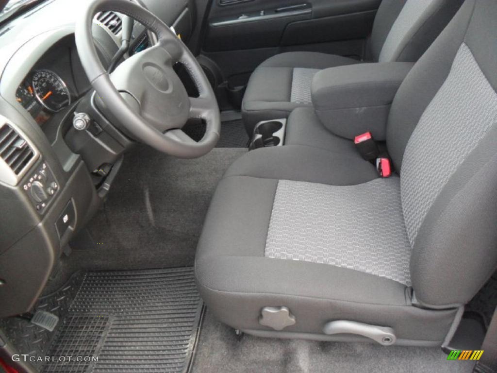 Ebony Interior 2011 Chevrolet Colorado LT Crew Cab Photo #38136106