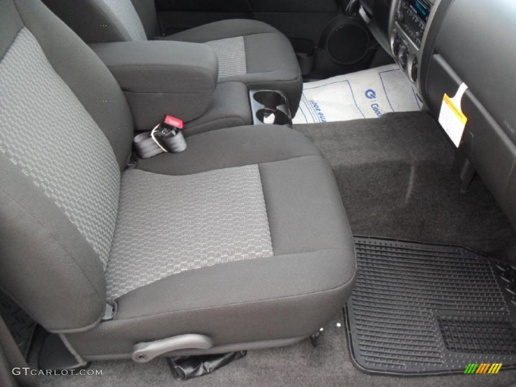 Ebony Interior 2011 Chevrolet Colorado LT Crew Cab Photo #38136314