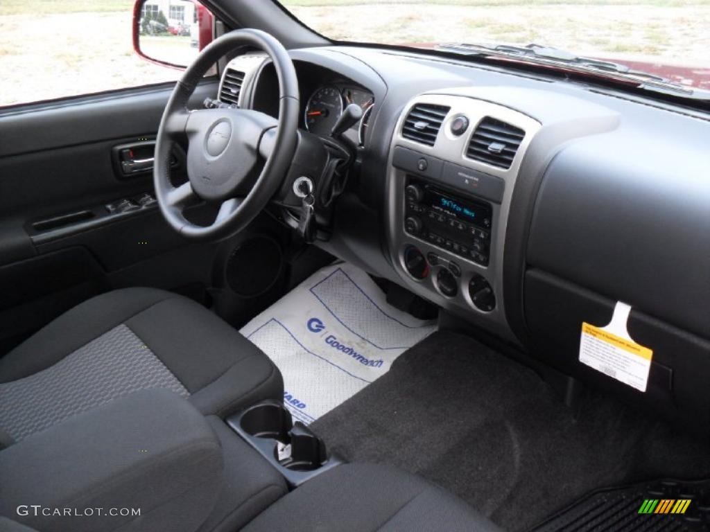 2011 Chevrolet Colorado LT Crew Cab Ebony Dashboard Photo #38136362