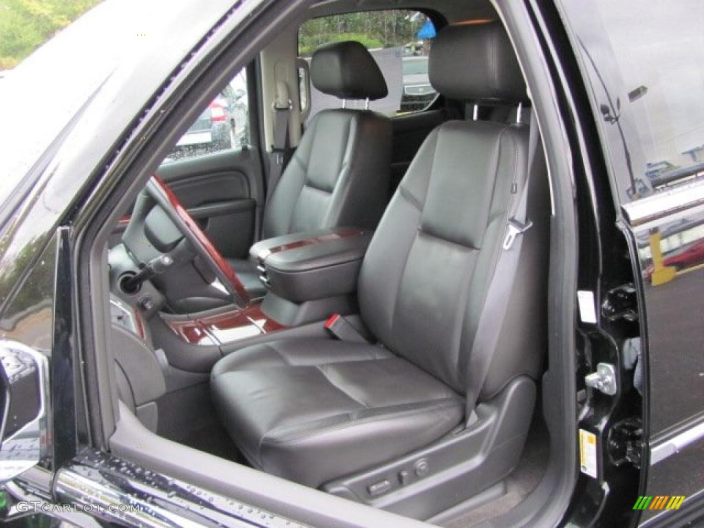 Ebony Interior 2010 Cadillac Escalade AWD Photo #38138086