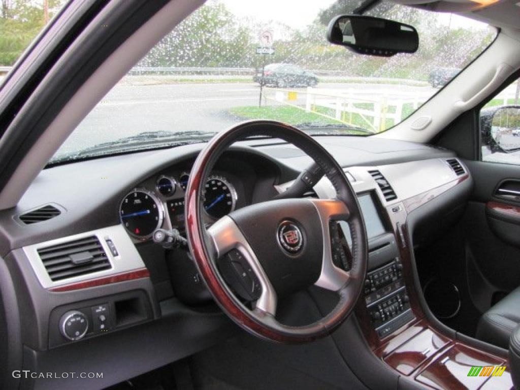 2010 Cadillac Escalade AWD Ebony Dashboard Photo #38138102