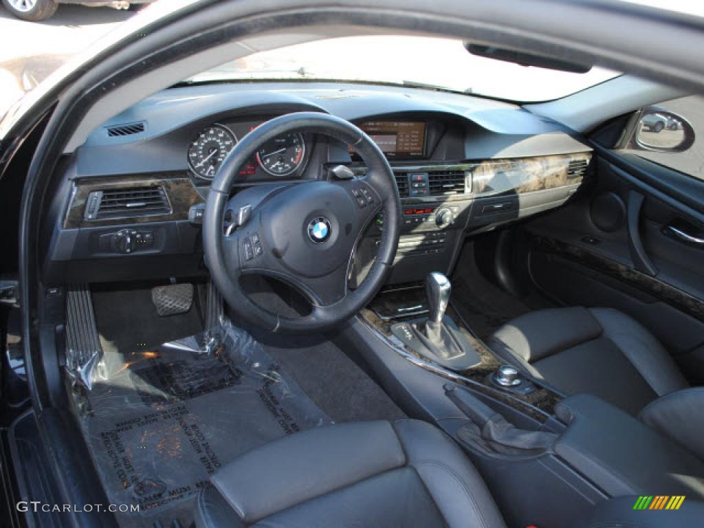 Black Interior 2008 BMW 3 Series 328i Coupe Photo #38138838