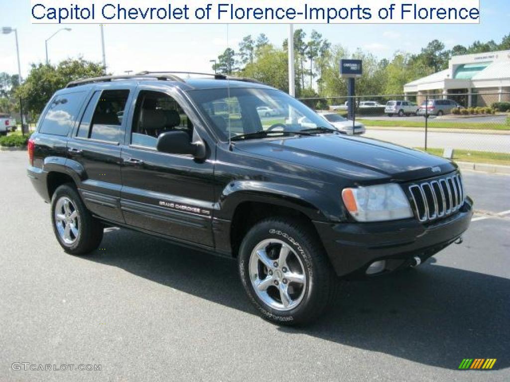 2001 Grand Cherokee Limited 4x4 - Black / Agate photo #1
