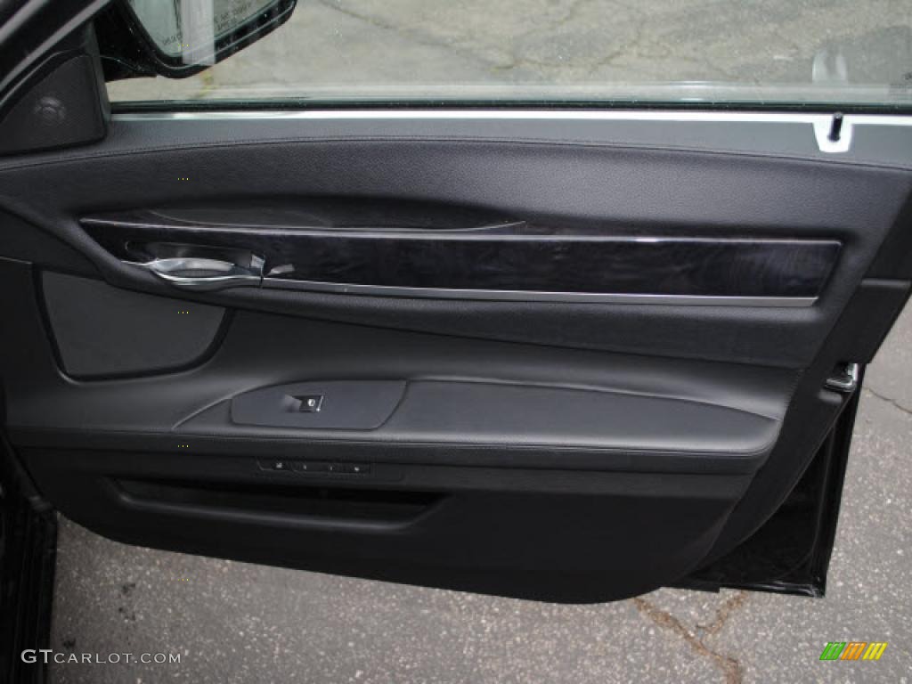 Black Nappa Leather Interior 2010 BMW 7 Series 750Li Sedan Photo #38139418
