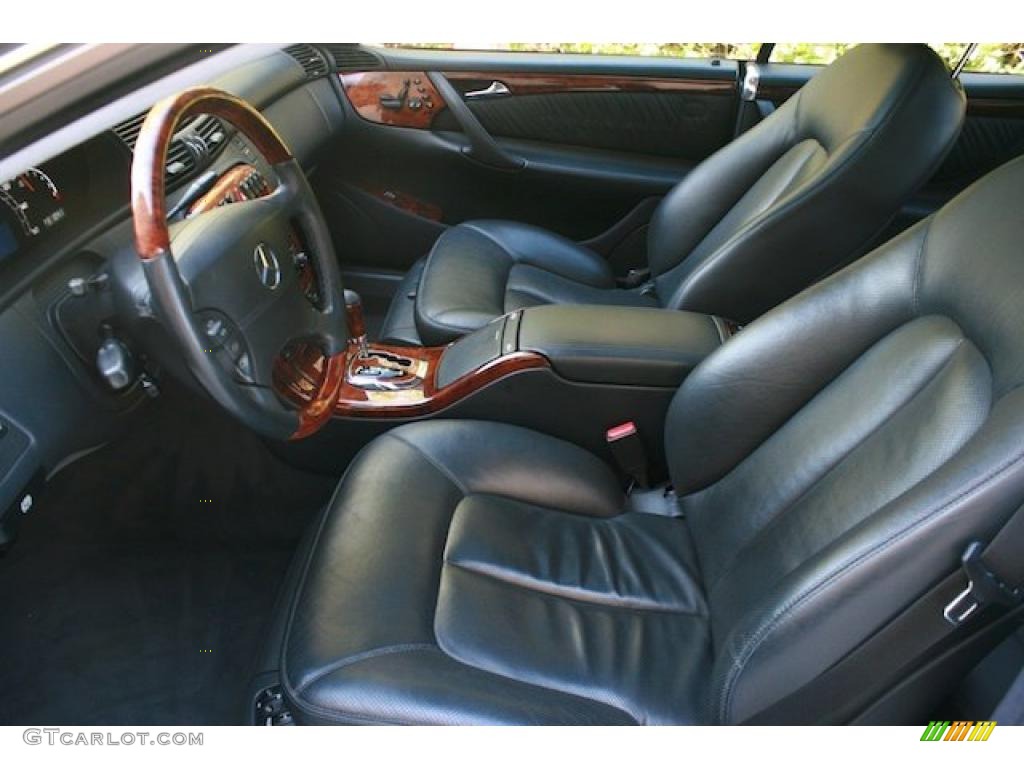 Charcoal Interior 2002 Mercedes-Benz CL 600 Photo #38141806