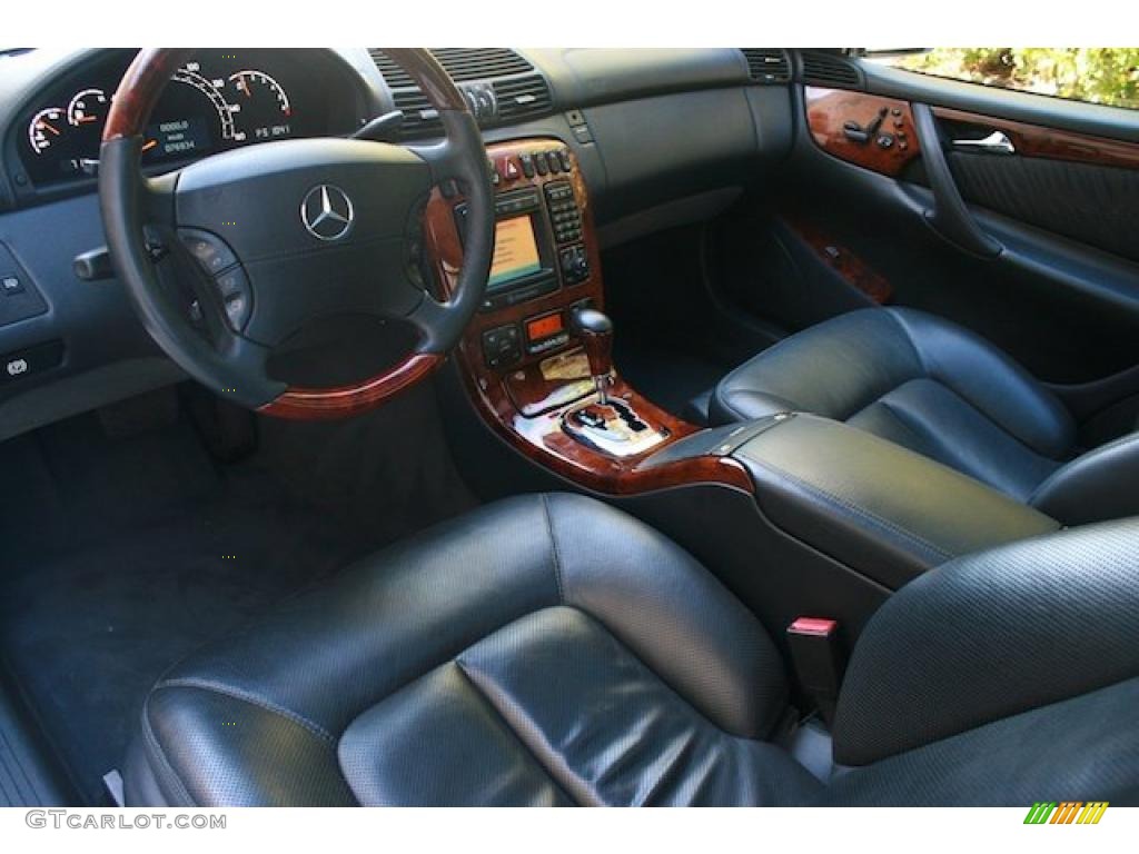 Charcoal Interior 2002 Mercedes-Benz CL 600 Photo #38141818