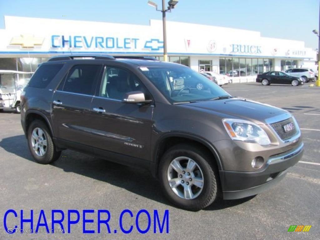 2008 Acadia SLT AWD - Medium Brown Metallic / Ebony photo #1