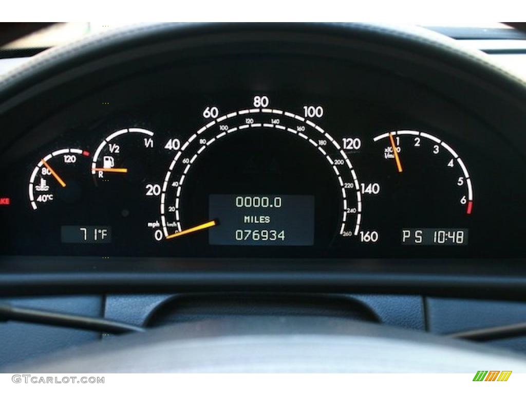 2002 Mercedes-Benz CL 600 Gauges Photo #38142070
