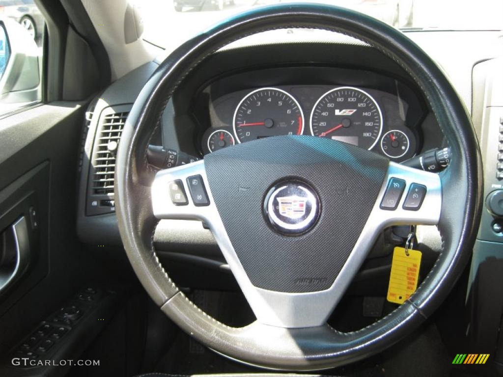 2005 Cadillac CTS -V Series Ebony Steering Wheel Photo #38142286