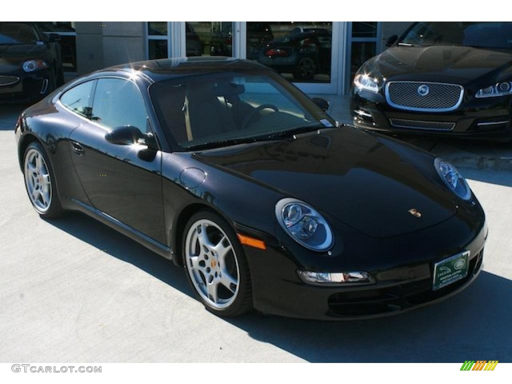 2007 911 Carrera Coupe - Black / Natural Leather Brown photo #13