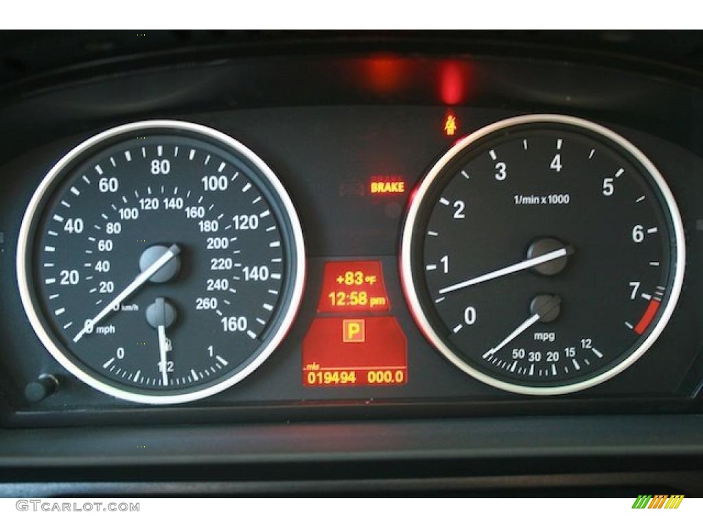 2008 BMW 5 Series 535i Sedan Gauges Photo #38143422