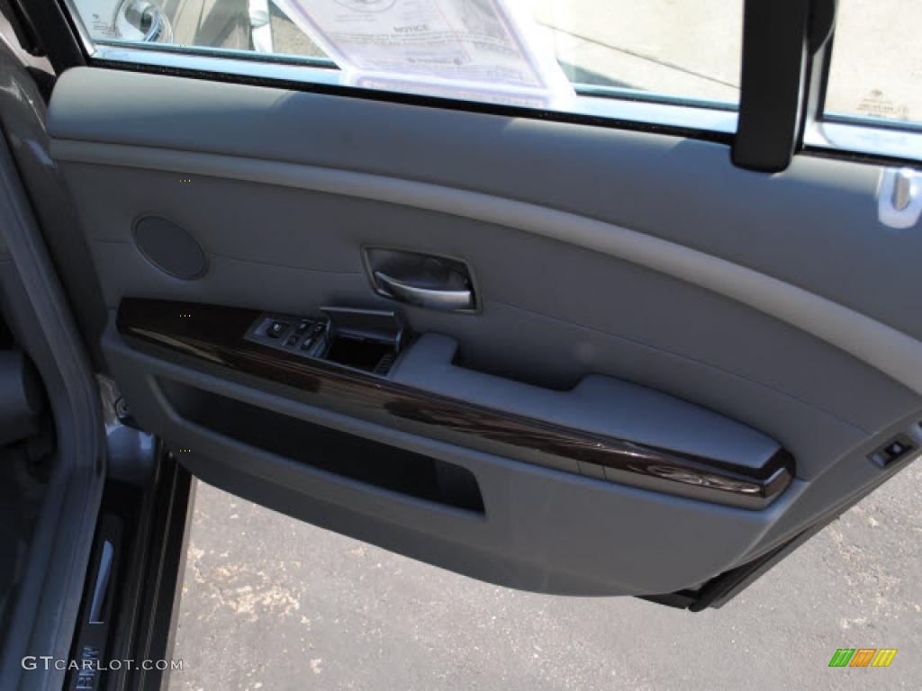 2008 7 Series 750Li Sedan - Sterling Grey Metallic / Flannel Grey photo #7