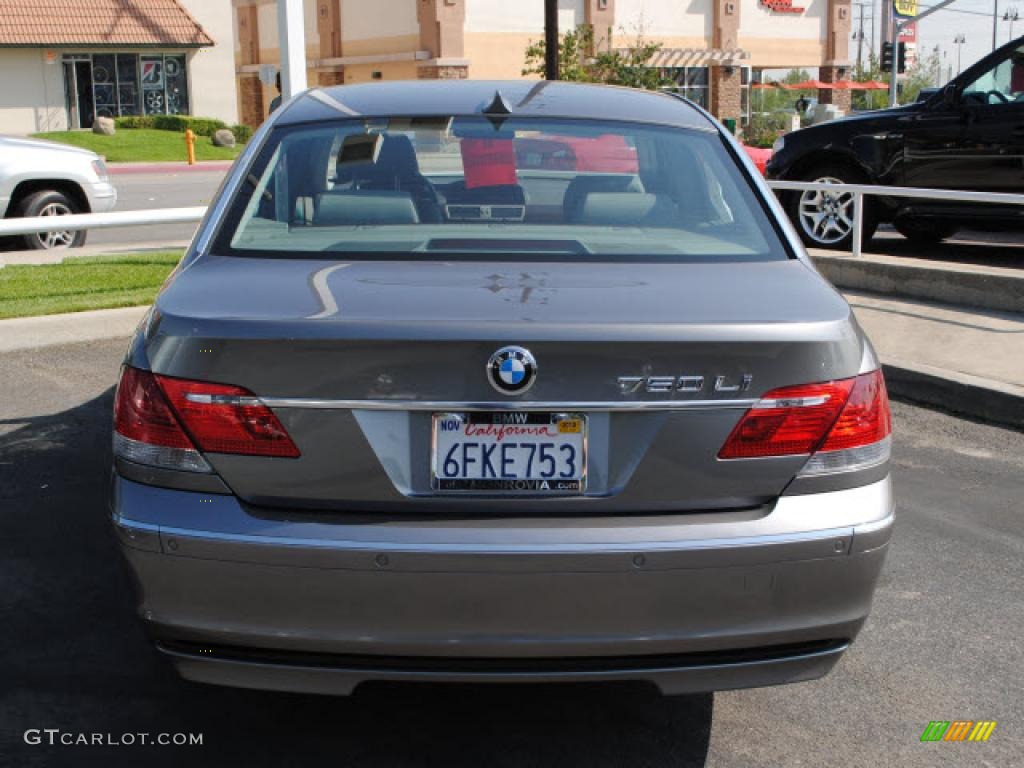 2008 7 Series 750Li Sedan - Sterling Grey Metallic / Flannel Grey photo #10