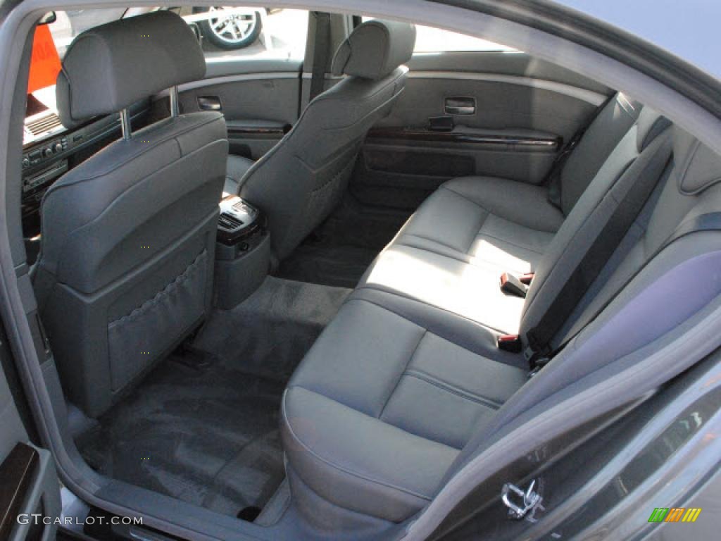 2008 7 Series 750Li Sedan - Sterling Grey Metallic / Flannel Grey photo #13