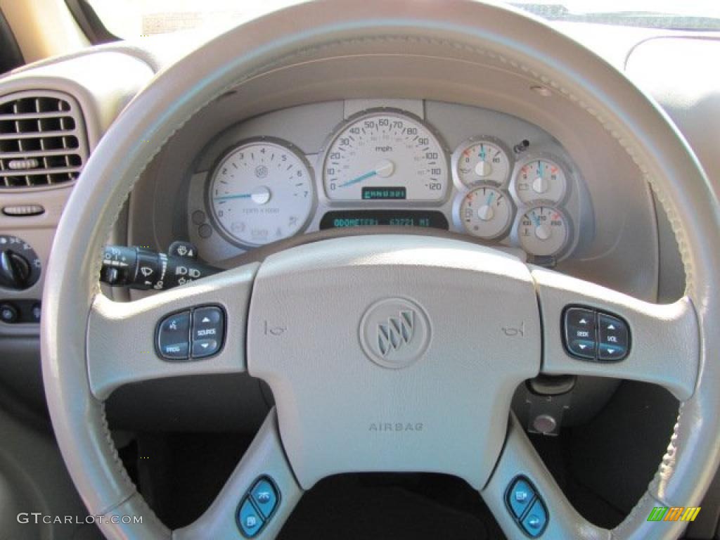 2004 Buick Rainier CXL AWD Light Cashmere Steering Wheel Photo #38146651