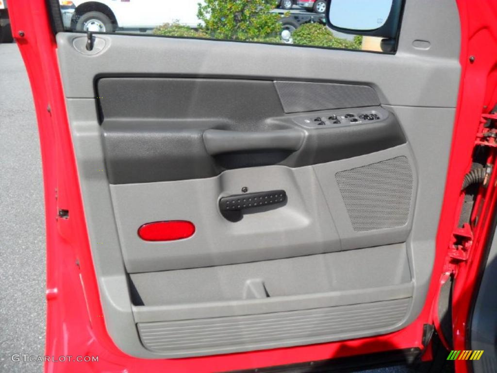 2007 Ram 1500 SLT Quad Cab 4x4 - Flame Red / Medium Slate Gray photo #9