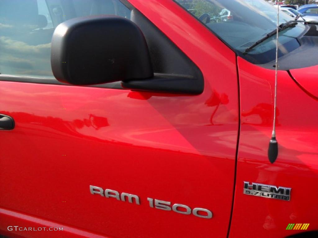 2007 Ram 1500 SLT Quad Cab 4x4 - Flame Red / Medium Slate Gray photo #24