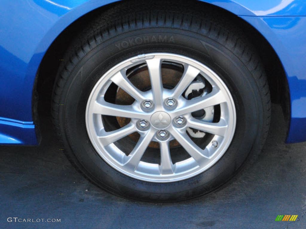 2010 Lancer ES - Octane Blue Metallic / Black photo #25