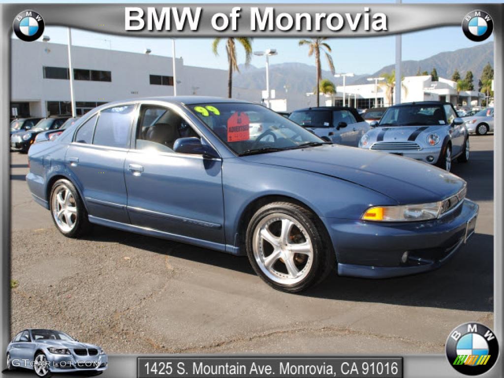 1999 Galant ES - Tampa Blue Pearl / Beige photo #1