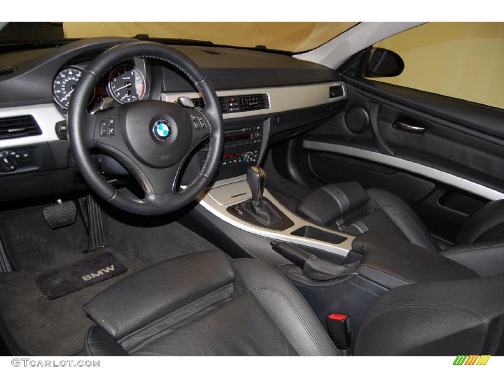 2008 BMW 3 Series 328i Coupe Black Dashboard Photo #38150380