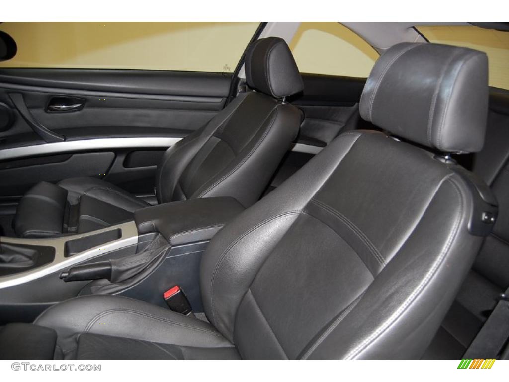Black Interior 2008 BMW 3 Series 328i Coupe Photo #38150416