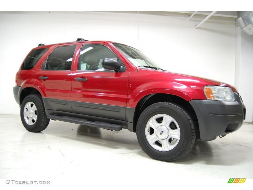 2003 Escape XLT V6 - Redfire Metallic / Medium Dark Pebble photo #2