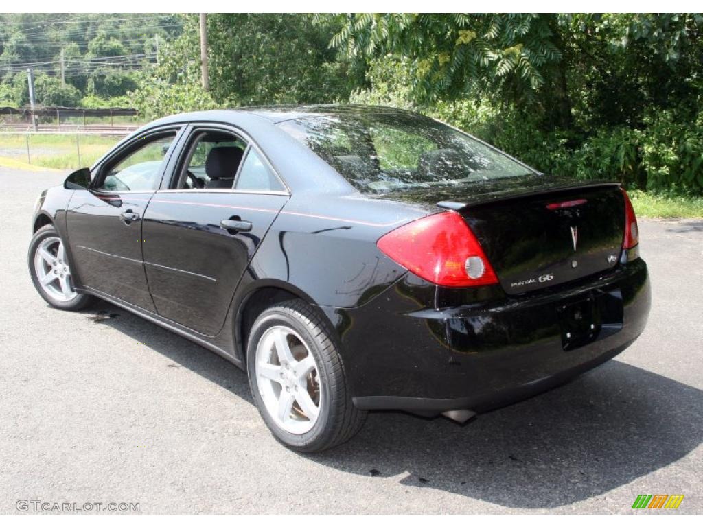 2007 G6 V6 Sedan - Black / Ebony photo #8