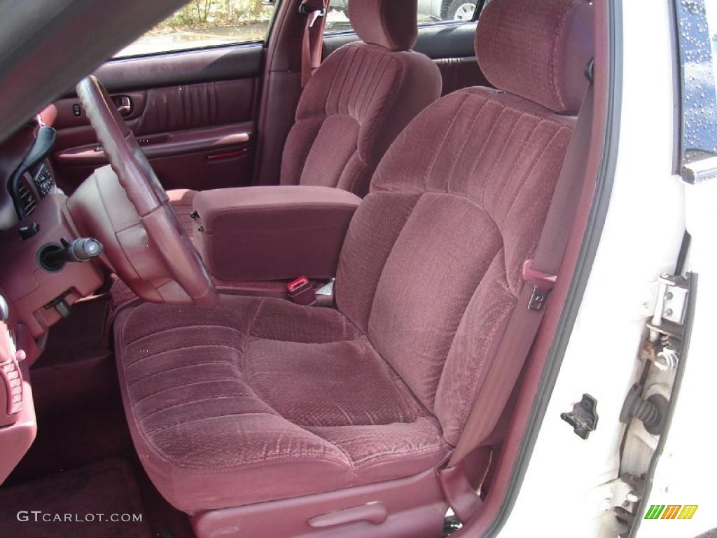 Bordeaux Red Interior 1998 Buick Century Custom Photo #38151637
