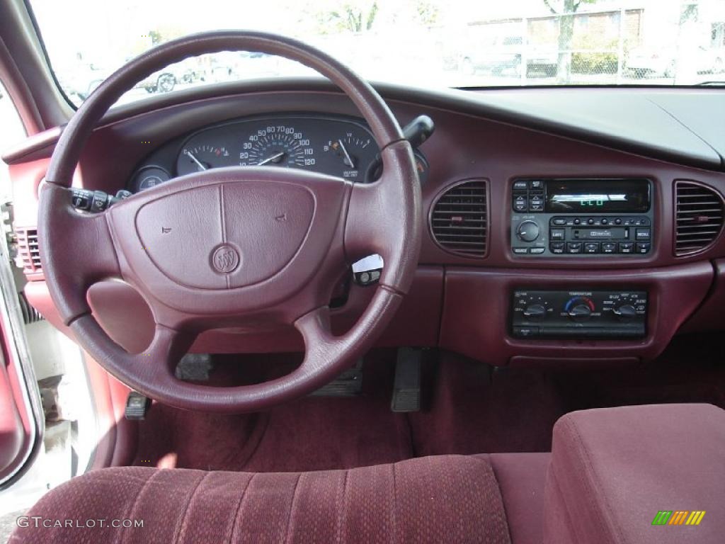 1998 Buick Century Custom Bordeaux Red Dashboard Photo #38151748