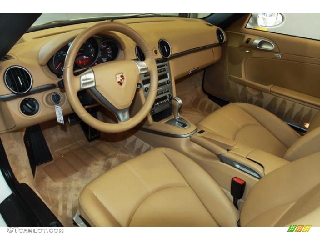 Sand Beige Interior 2008 Porsche Boxster Standard Boxster Model Photo #38152076