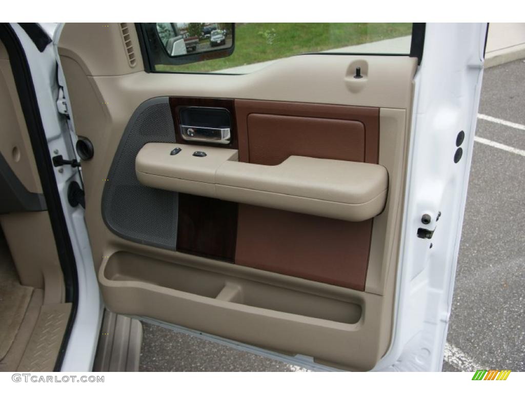 2007 F150 King Ranch SuperCrew 4x4 - Oxford White / Castano Brown Leather photo #23