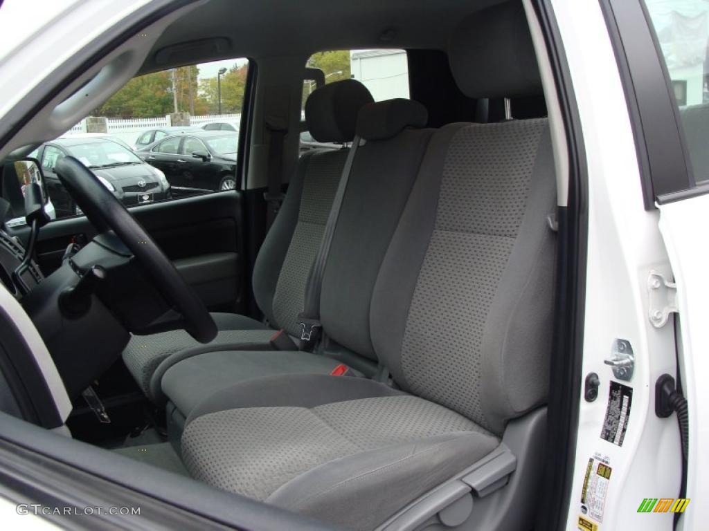 2007 Tundra SR5 Double Cab 4x4 - Super White / Graphite Gray photo #10