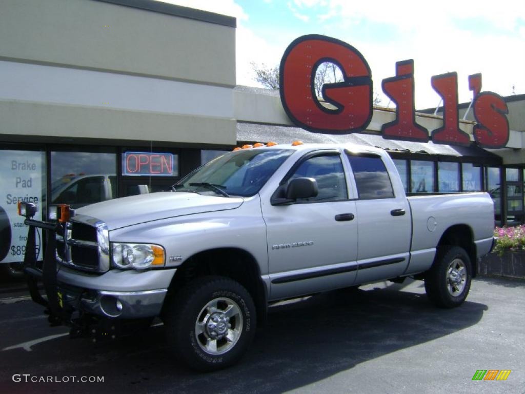 2005 Ram 2500 SLT Quad Cab 4x4 - Bright Silver Metallic / Dark Slate Gray photo #1