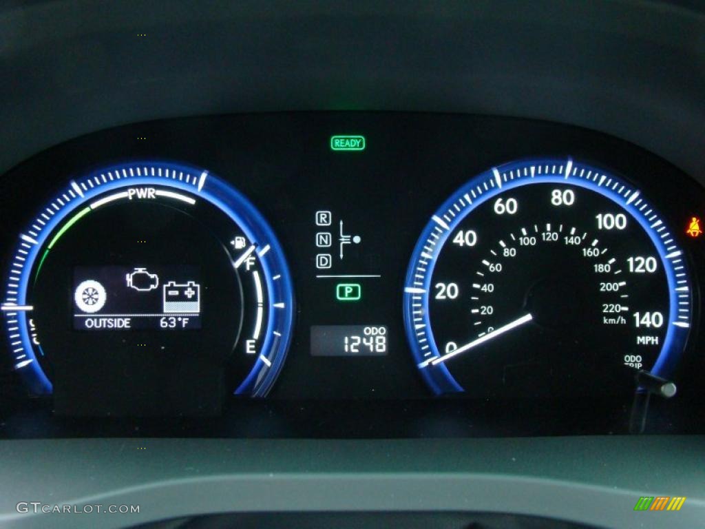 2010 Lexus HS 250h Hybrid Premium Gauges Photo #38156509
