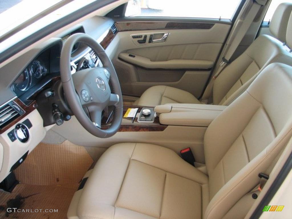 Almond/Mocha Interior 2011 Mercedes-Benz E 350 4Matic Sedan Photo #38157617
