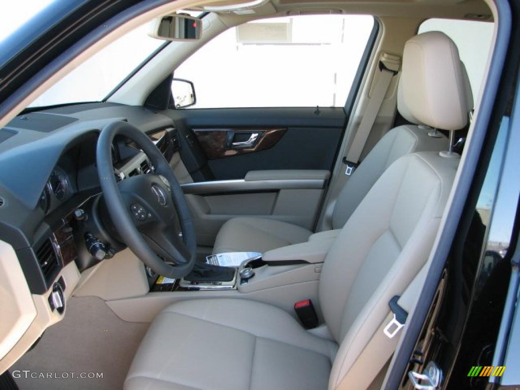 Almond/Black Interior 2011 Mercedes-Benz GLK 350 4Matic Photo #38157661
