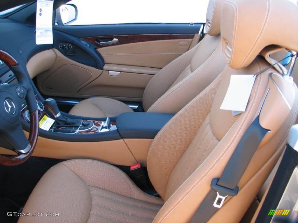 Natural Beige Interior 2011 Mercedes-Benz SL 550 Roadster Photo #38157765