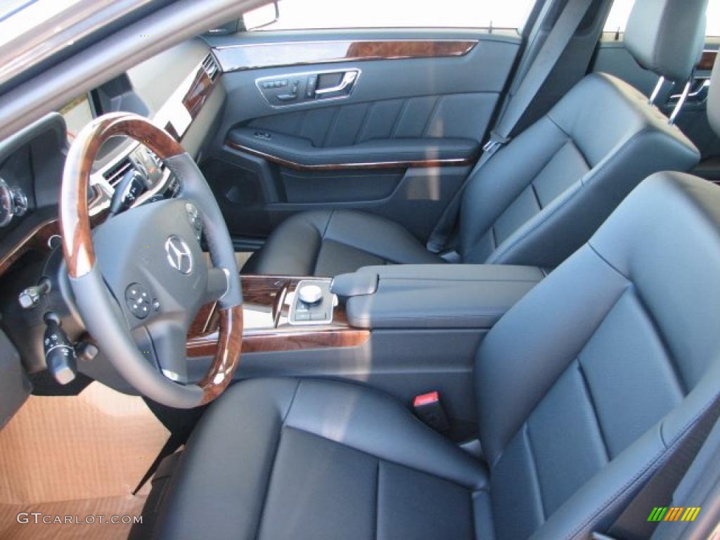 Black Interior 2011 Mercedes-Benz E 350 4Matic Sedan Photo #38157949