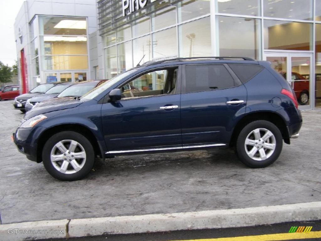 2007 Murano SL AWD - Midnight Blue Pearl / Cafe Latte photo #4