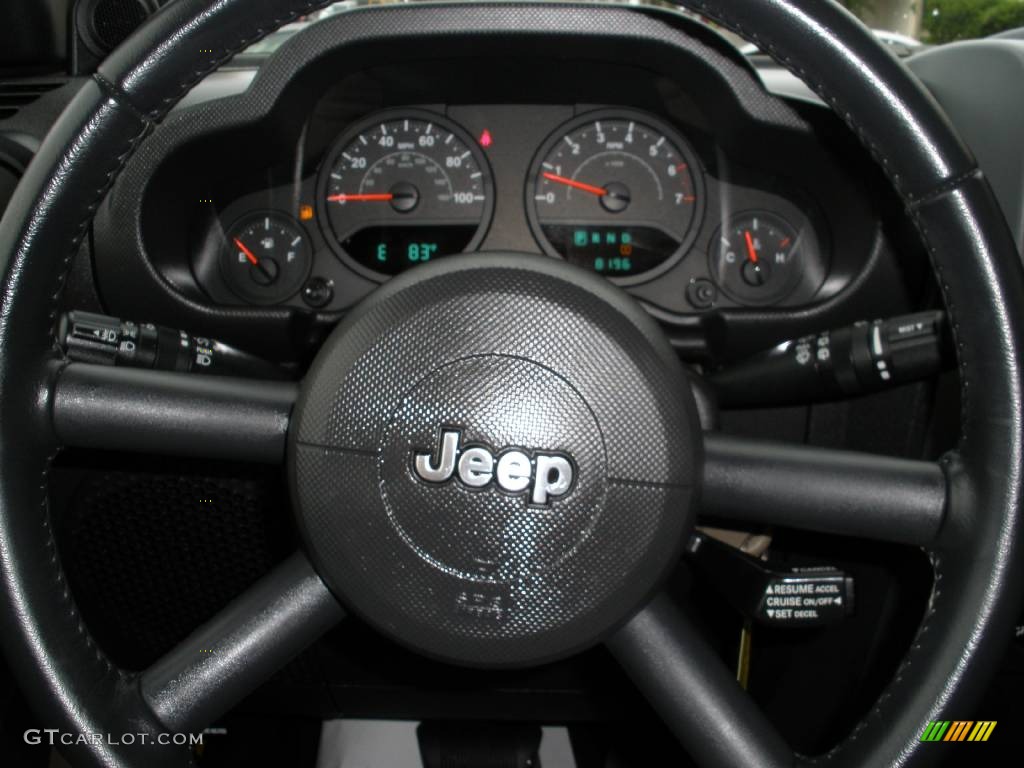 2008 Jeep Wrangler X 4x4 Trail Tek Steering Wheel Photos