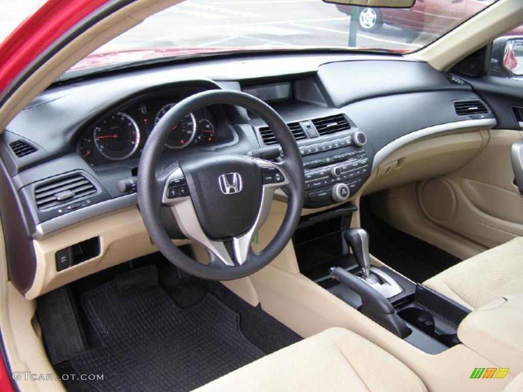 2009 Honda Accord EX Coupe Ivory Dashboard Photo #38164098