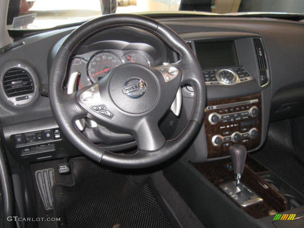 2009 Maxima 3.5 SV Premium - Winter Frost White / Charcoal photo #7