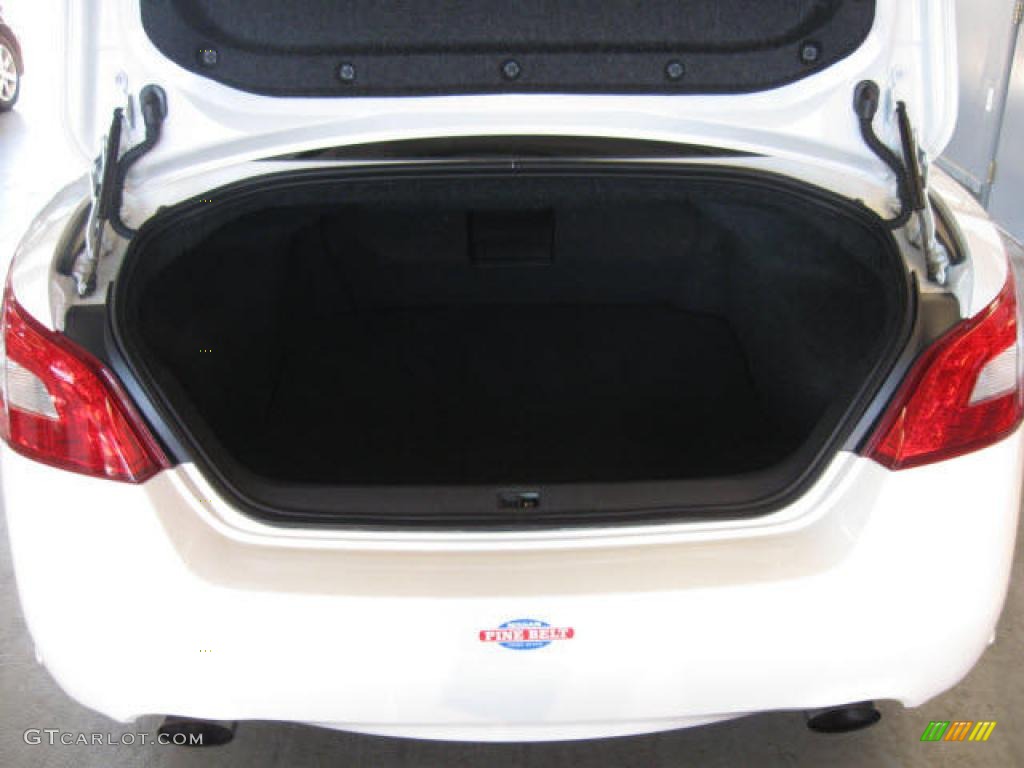 2009 Maxima 3.5 SV Premium - Winter Frost White / Charcoal photo #13