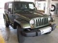 2009 Jeep Green Metallic Jeep Wrangler Sahara 4x4  photo #4