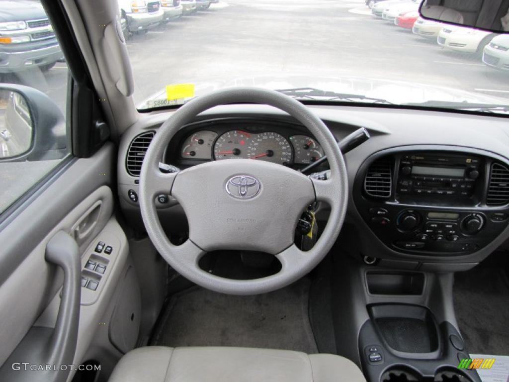 2003 Toyota Sequoia SR5 Charcoal Steering Wheel Photo #38166054